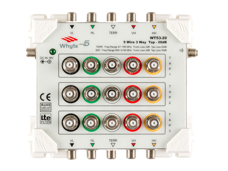 Whyte Series 5 WT53-20 5 Wire 3-Way 20dB Tap