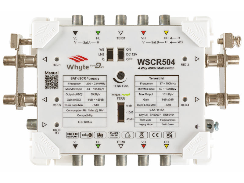 Whyte Series D WSCR504 5 Wire 4 Way dSCR Multiswitch