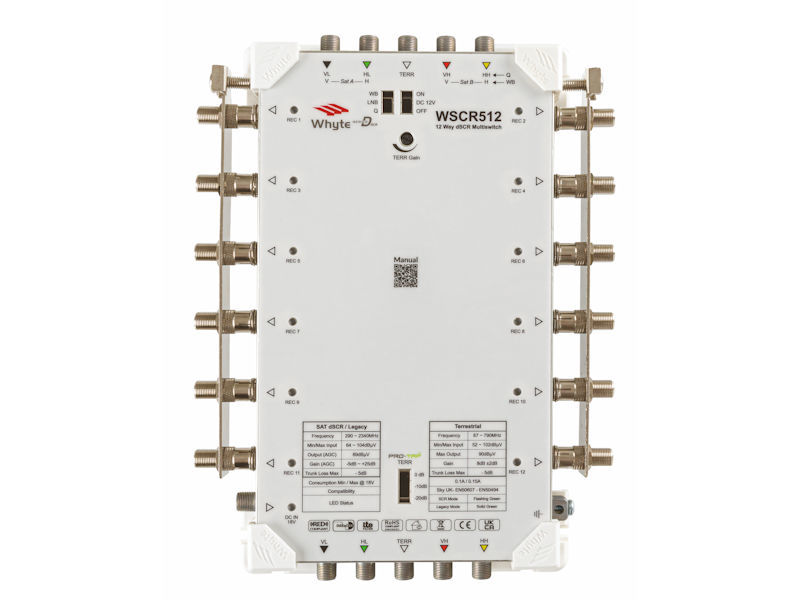 Whyte Series D WSCR512 5 Wire 12-Way dSCR Multiswitch