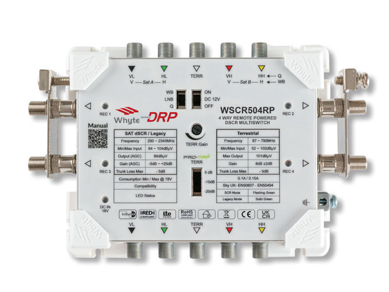 Whyte Series D WSCR504RP 4-Way Remote Powered dSCR Multiswitch