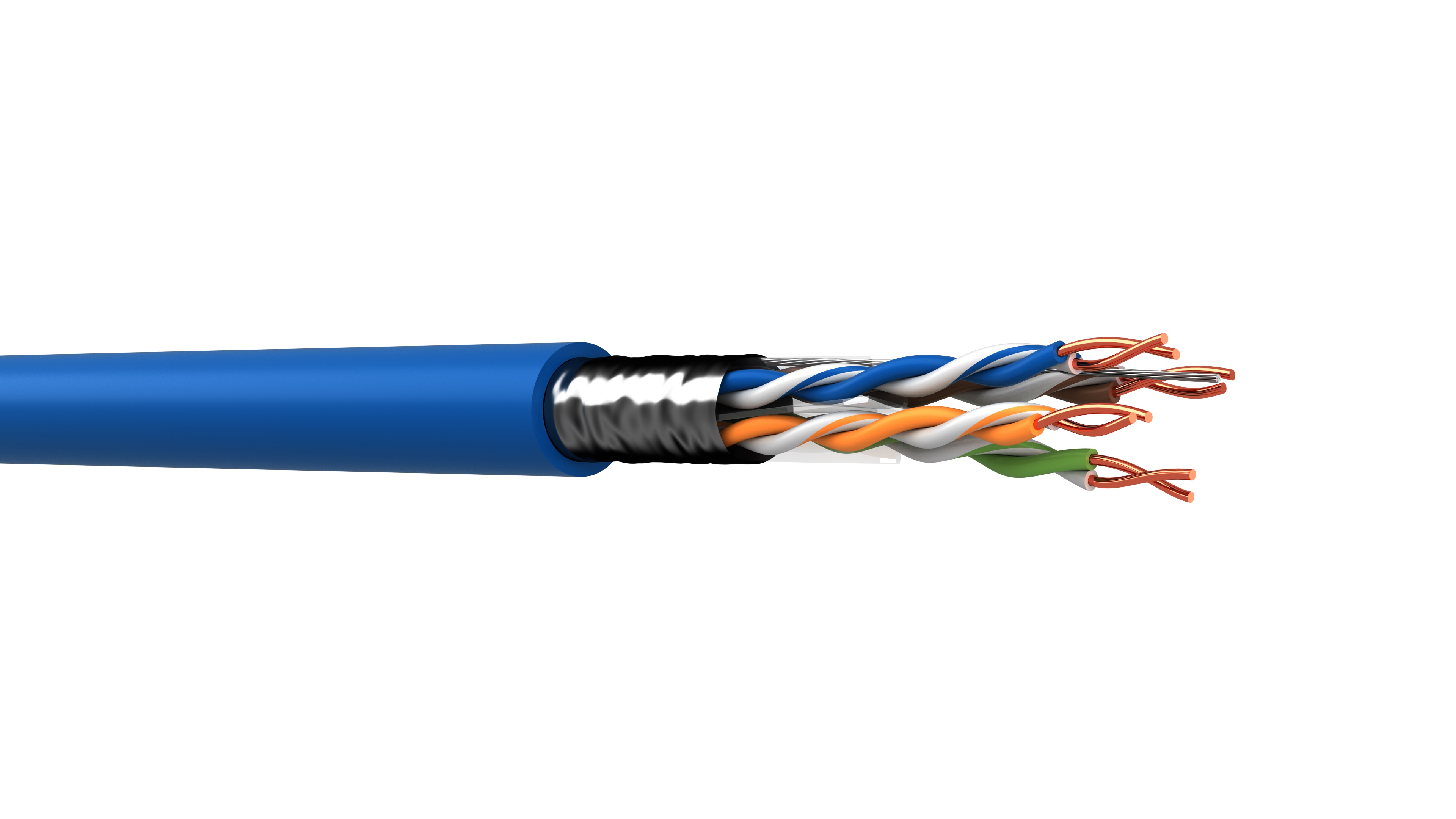 WEBRO CAT6 LSNH *BLUE* 4 Pair F/UTP, CPR Class CCA (Per-M)