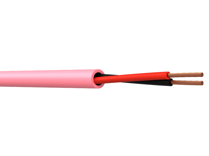 WEB 16AWGx2 Cable Pink LSNH CPR Class ECA 100M