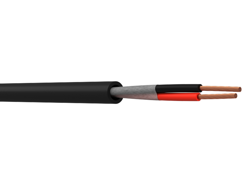 WEBRO 16/2 EXTERNAL SPEAKER CABLE PE *BLACK* (100M) 16AWG, CPR Class FCA