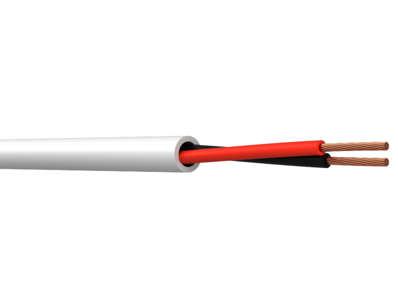 WEBRO 16/2 SPEAKER CABLE LSNH *WHITE* (100M) 16AWG, CPR Class ECA