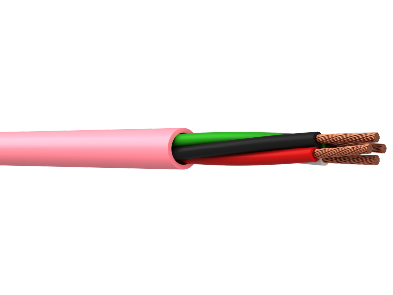 WEB 16/4 16AWG 4core Speaker Cable Pink LSNH CPR Class ECA 100M