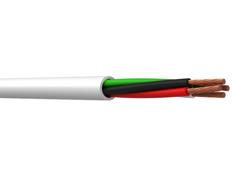 WEBRO 16/4 SPEAKER CABLE LSNH *WHITE* (100M) 16AWG, CPR Class ECA