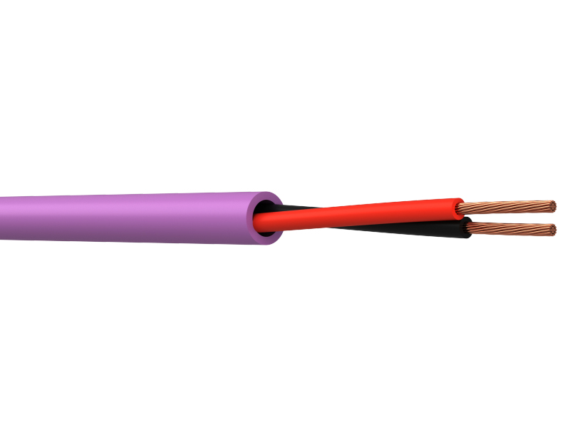 WEB 14/2 14AWG 2core Speaker Cable Violet LSNH CPR Class ECA 100M