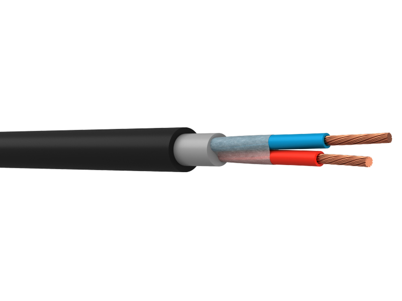 WEBRO 2x2.5mm DUCT GRADE SPEAKER CABLE *BLACK* CPR Class FCA (Per-M)