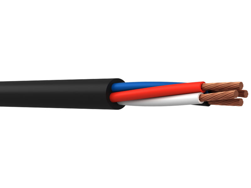 WEBRO 4x2.5mm LSNH SPEAKER CABLE *BLACK* CPR Class ECA (Per-M)