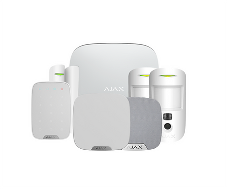 Ajax Kit 3 Cam DD House with keypad 8PD WHITE