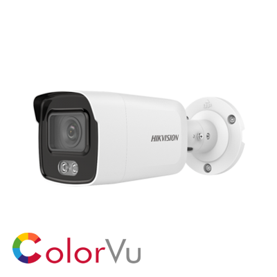 HikVision 8MP Hybrid Light ColorVu Network Mini Bullet with Mic *WHITE*
