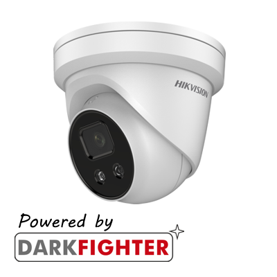 Hikvision AcuSense 4MP fixed lens Darkfigter turret camera with IR
