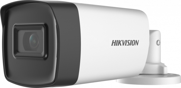 Hikvision 5MP fixed lens EXIR POC bullet camera (White)