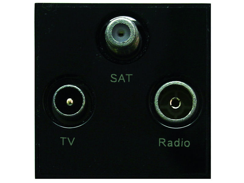 Triax 304263 TV/Radio/Sat Triplexed Module Black (Single)