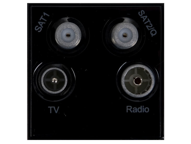 Triax 304265 TV/Radio/Sat/Sat2 Quadplexed Module Black (Single)