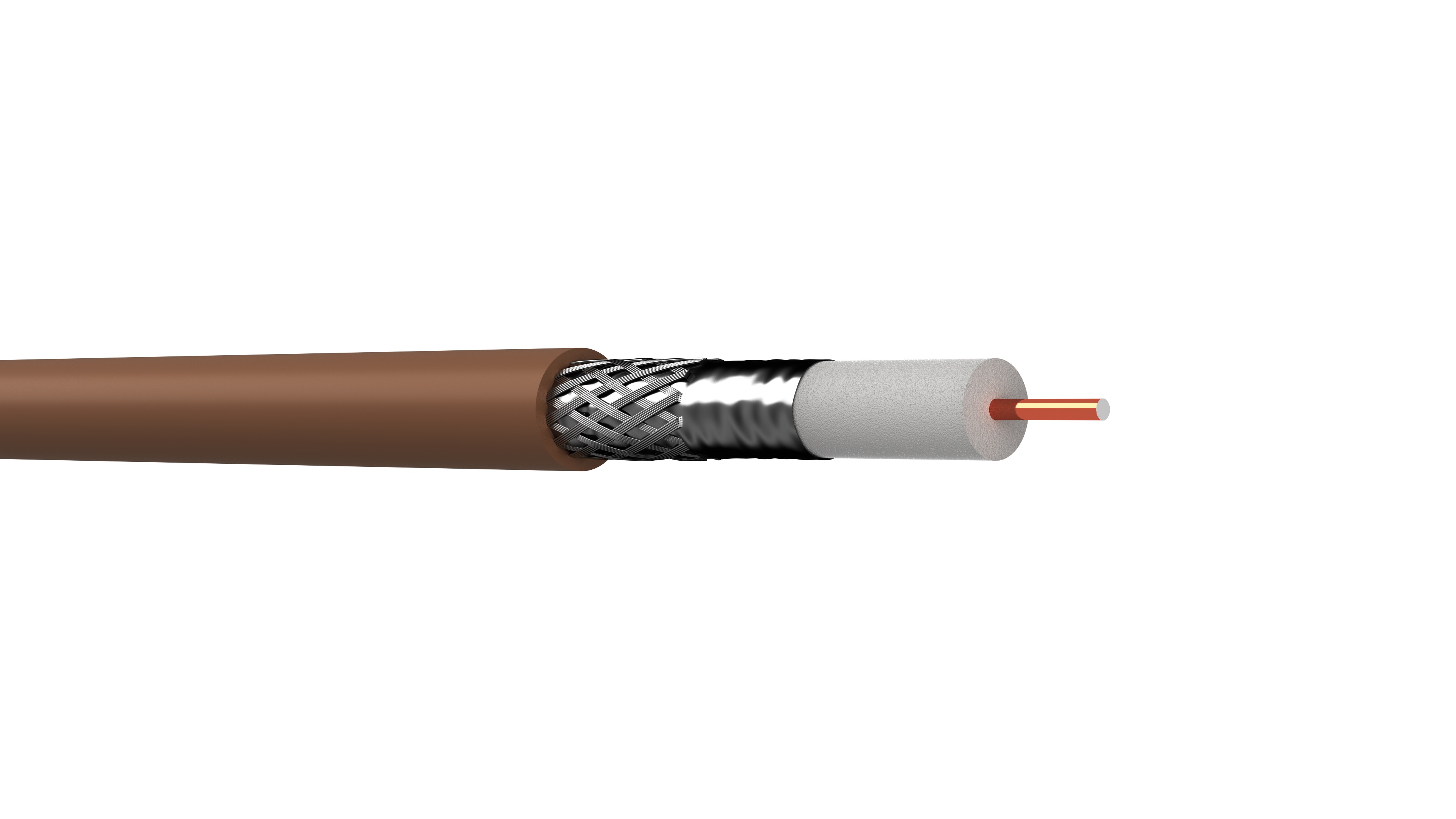 WEBRO RG6 COAX CCS PVC *BROWN* (250M) 75 Ohm, CPR Class ECA