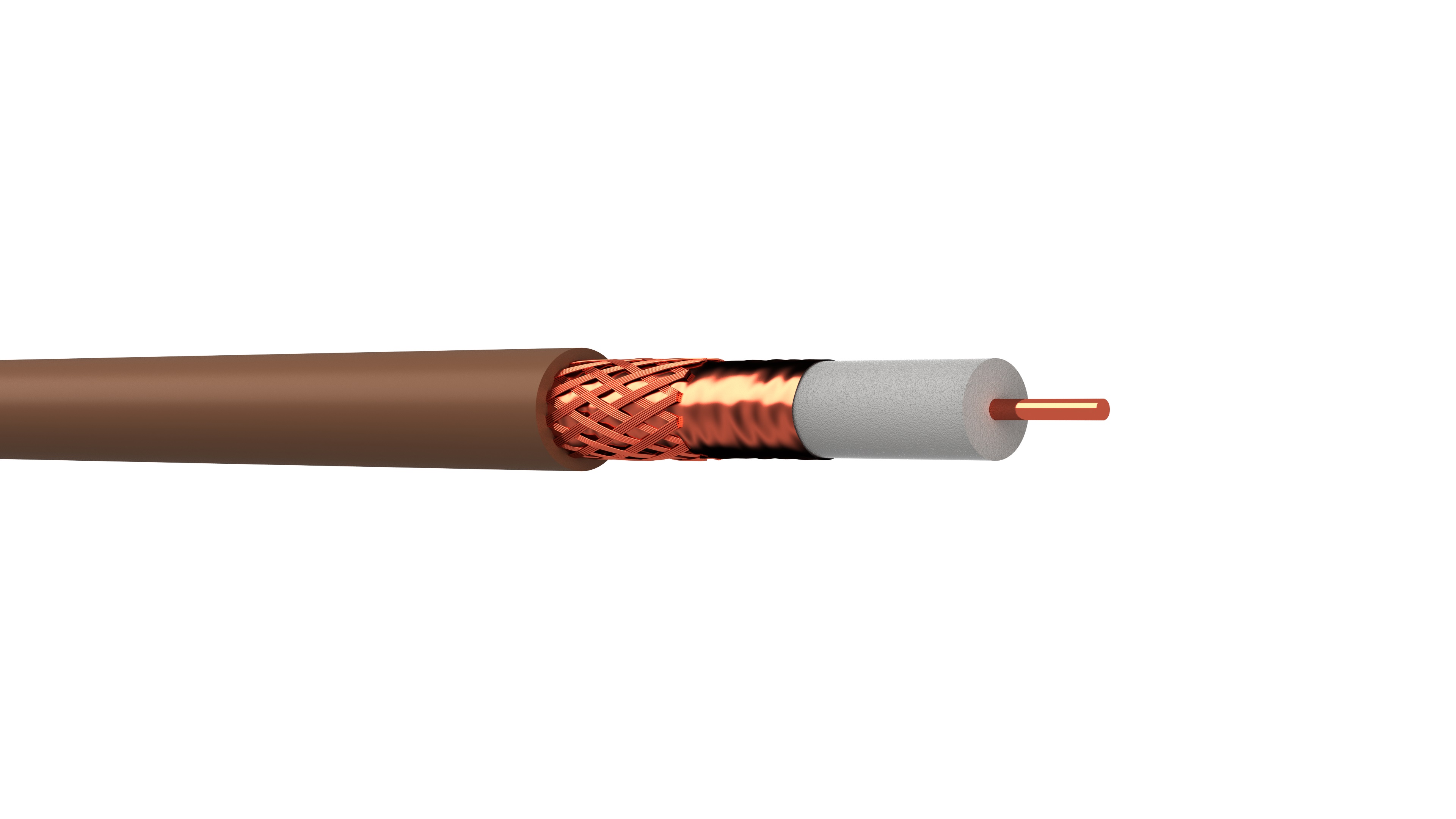 WEBRO WF100 COAX PVC *BROWN* (250M) 75 Ohm, CPR Class ECA