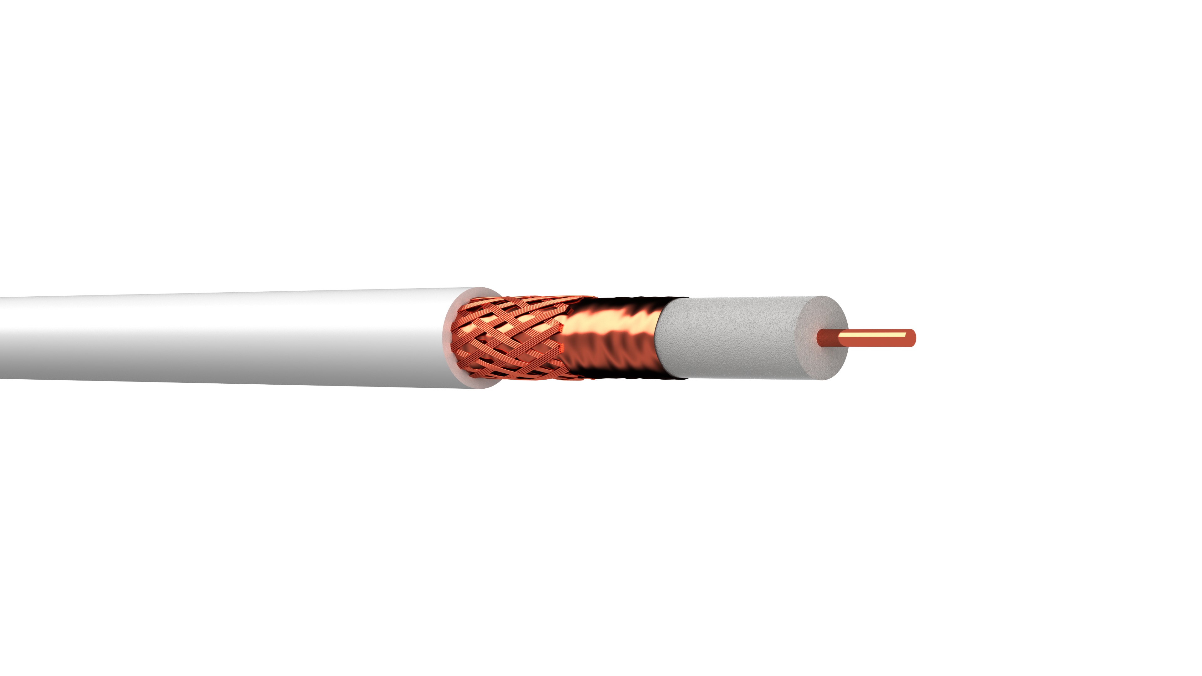 WEBRO WF100 COAX PVC *WHITE* (250M) 75 Ohm, CPR Class ECA
