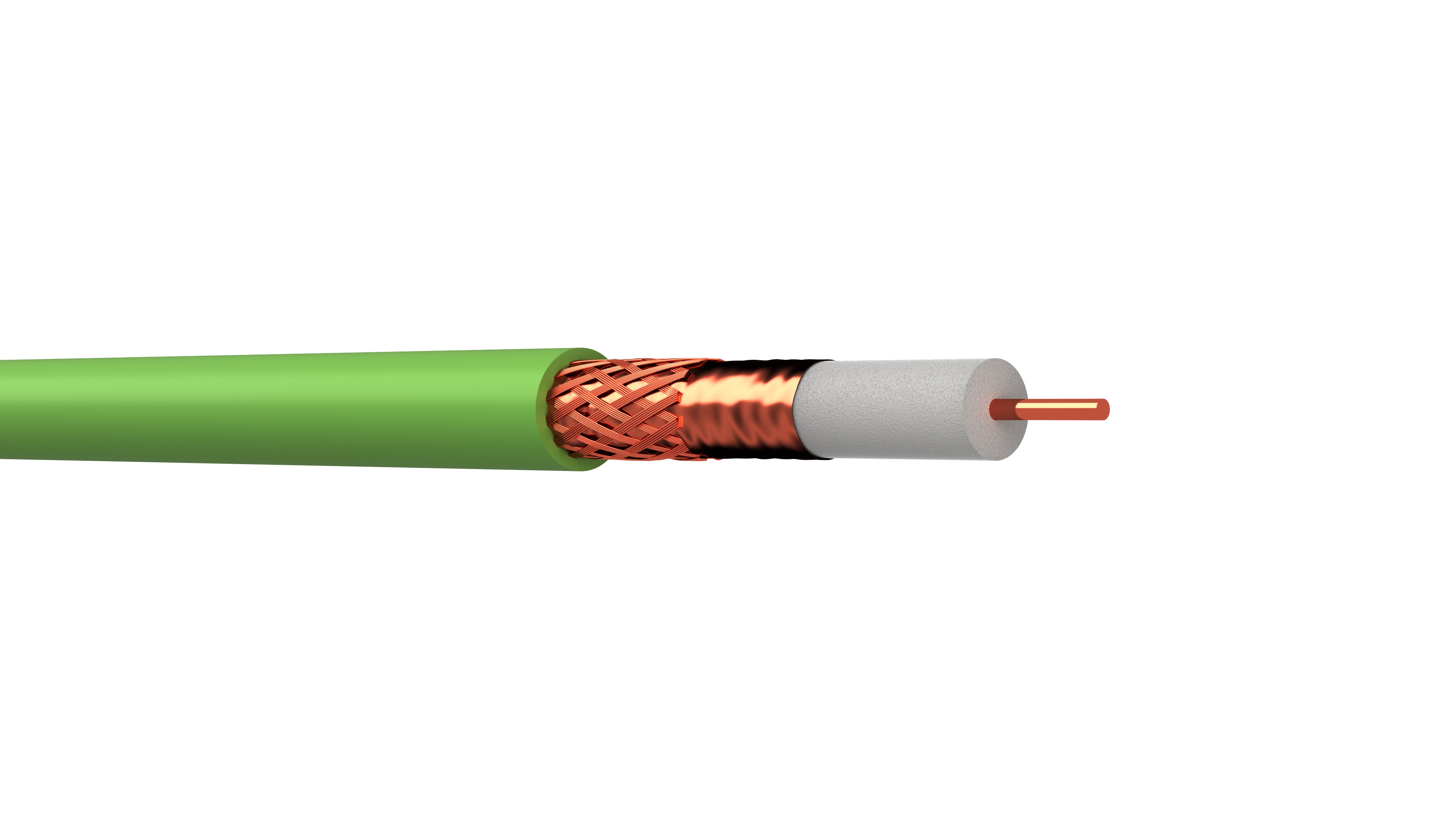 WEBRO WF100 UNDERGROUND COAX *GREEN* (100M) 75 Ohm, CPR Class ECA