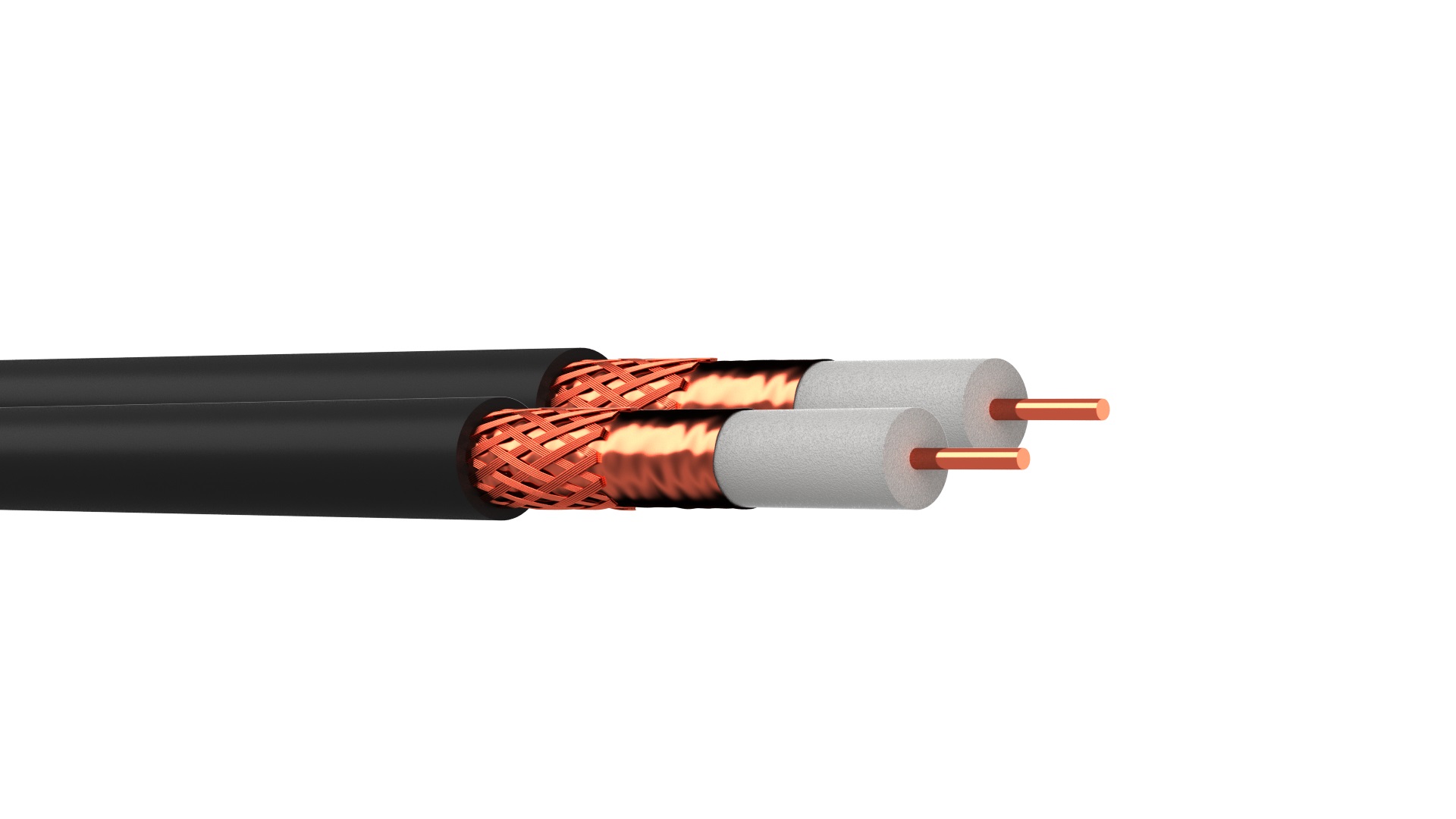 WEBRO WF100 TWIN LSF *BLACK* (250M) 75 Ohm, CPR Class ECA