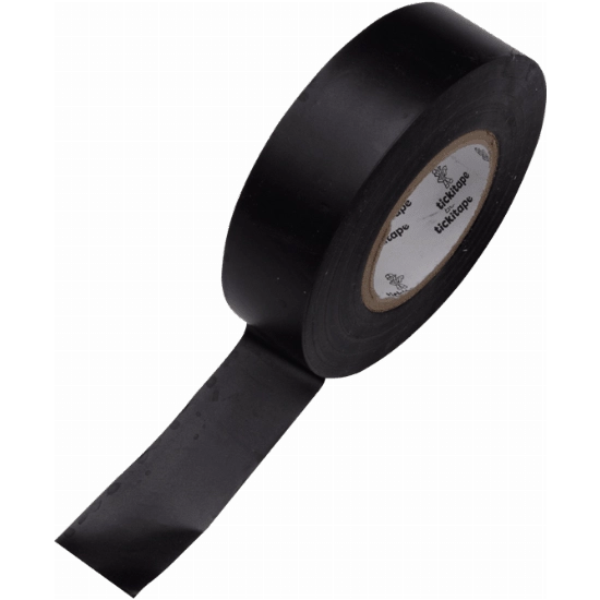 Blake Black PVC Tape 19mm x 0.18mm x 20m Roll, "EWC-Even When Cold", Polyvinyl