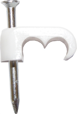 SAC White WF65 Coaxial Cable Clip Pack