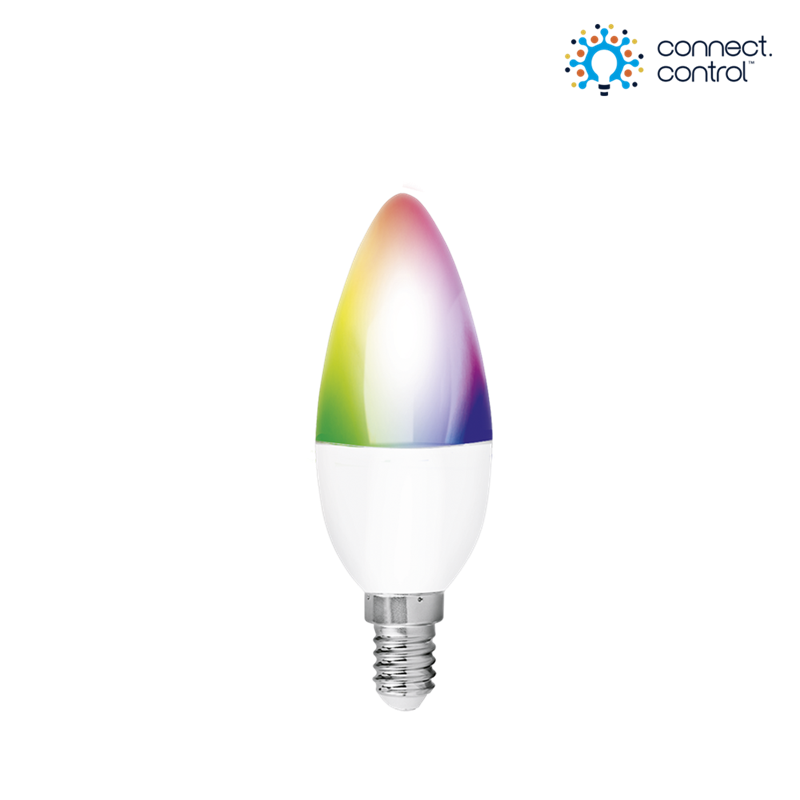 AOne Connect Control 5W RGB+ Tuneable *WHT E14 Candle