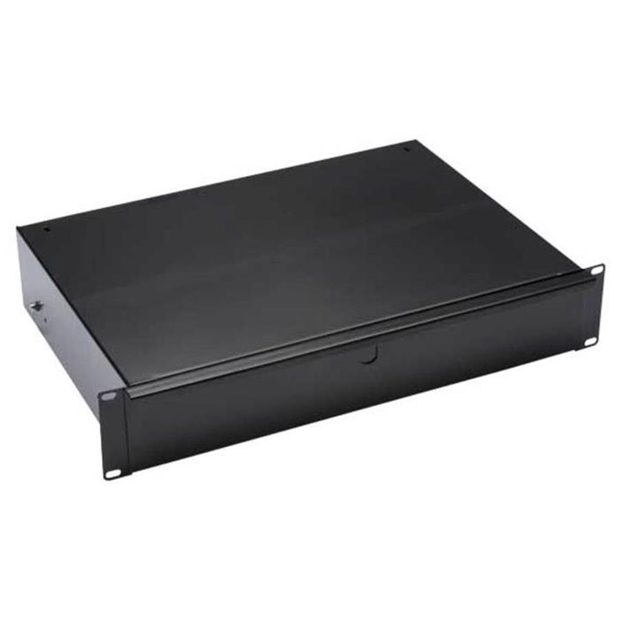 SANUS 2U Rack Drawer BLACK Fits Component Racks