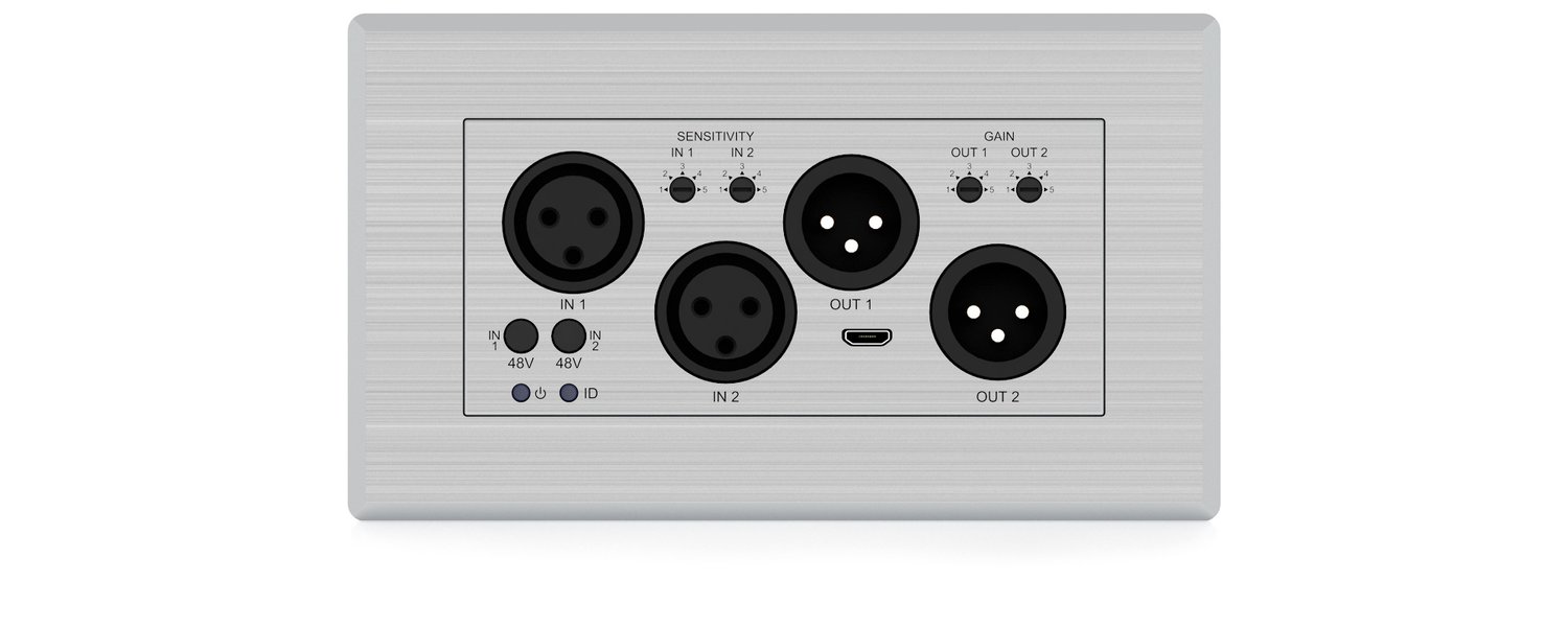 Blustream 2x2 Dante XLR Audio Converter