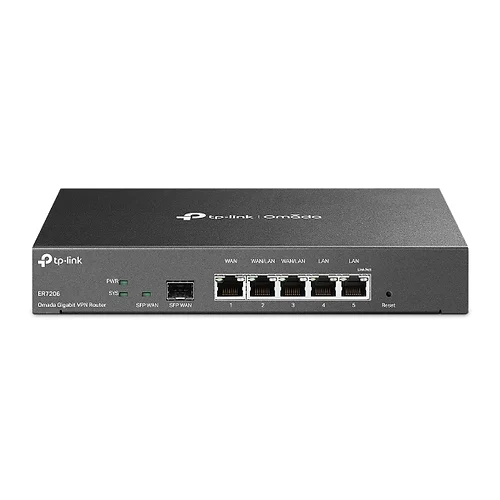TP Link ER7206 Omada Gigabit VPN Gateway - 1x SFP / 5x RJ45 (1x WAN / 4x WAN/LAN)