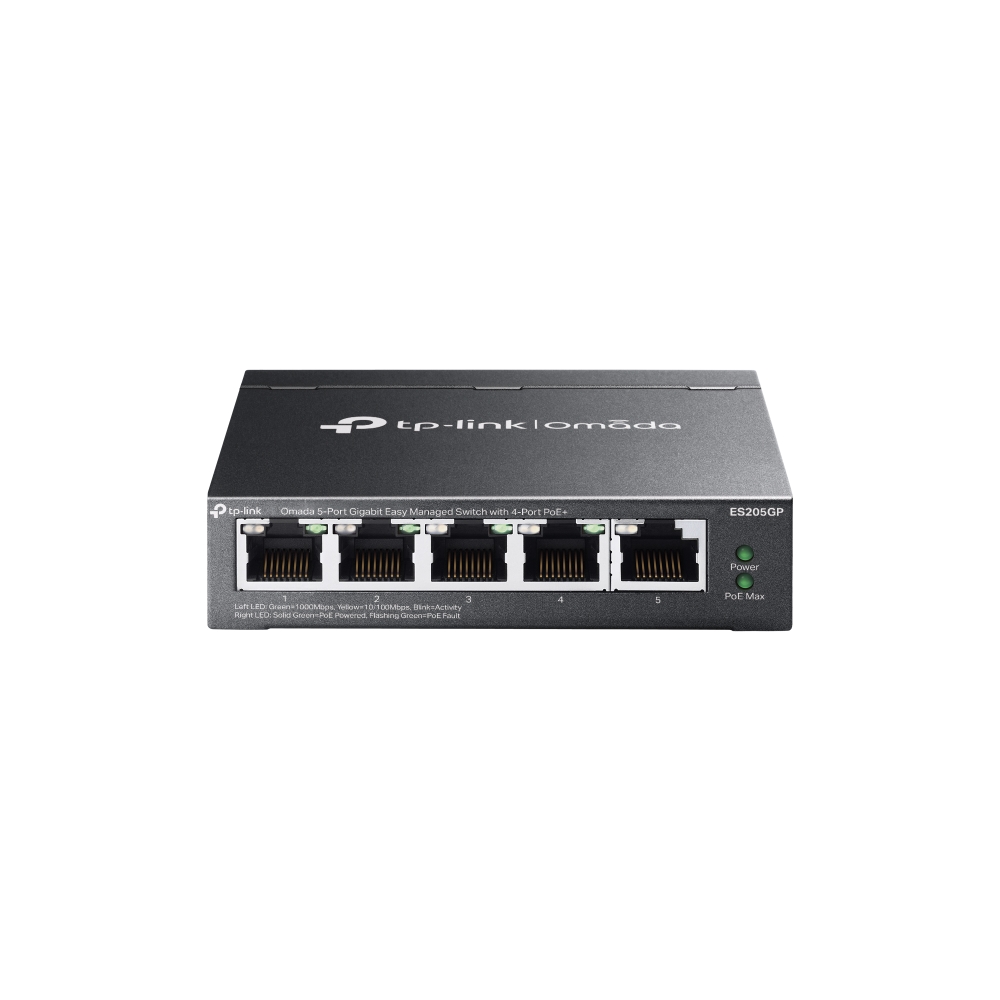 TP Link ES205GP Omada 5-Port Gigabit Easy Managed Switch with 4-Port PoE