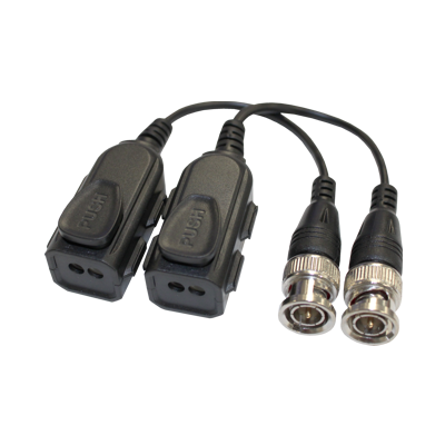 Hikvision 1 CH Mini Passive Video Balun works with PoC devices (Pack of 2)
