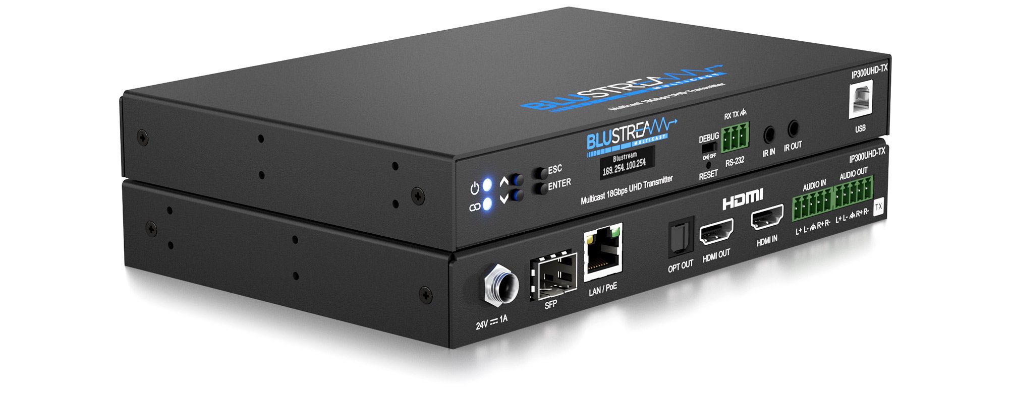 Blustream IP 18Gbps Multicast UHD Video over 1Gb Network
