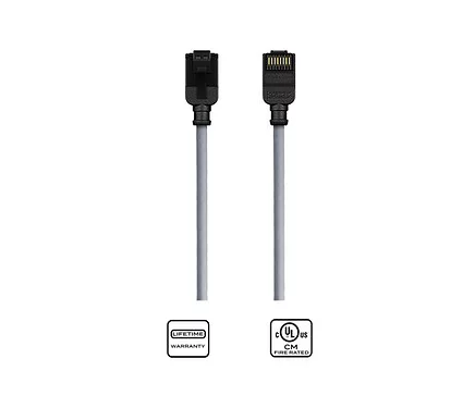 Kordz PRO Slim Profile CAT6 Patch *GREY* (0.15M) Foil Bag