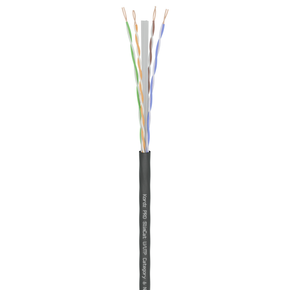 Kordz PRO SlimCat CAT6 LSZH *BLACK* (305M) 4 Pair U/UTP