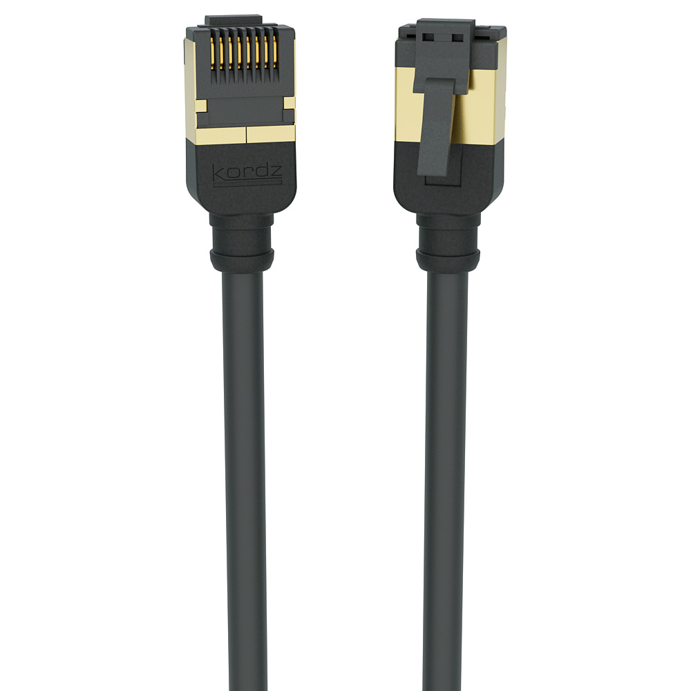 Kordz PRS Slim Profile CAT6A Patch *BLACK* (0.15M) Foil Bag