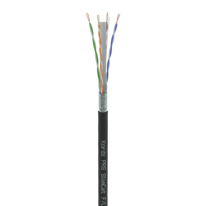 PRO SlimCat network cable Category 6A U/UTP unterminated 305m LSZH Black