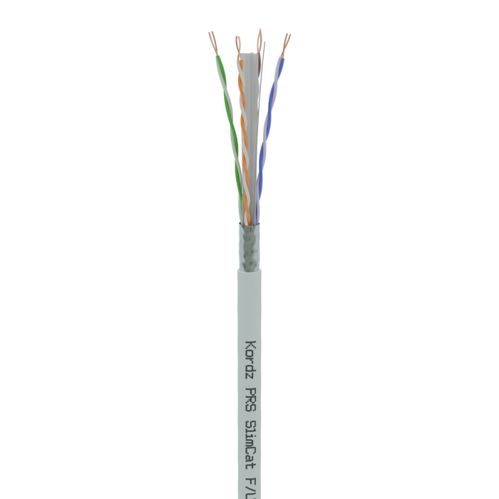 PRO SlimCat network cable Category 6A U/UTP unterminated 305m LSZH White