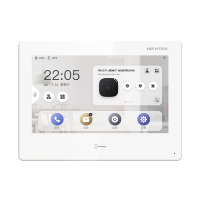 HikVision Android Video Intercom Indoor Station with 7" Touch Screen *WHITE"