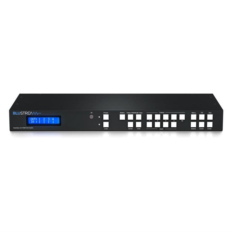 Blustream 4x4 Seamless Switching HDMI /VGA Matrix with Video Wall and