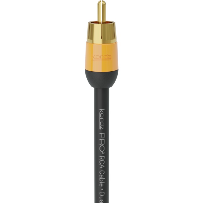 Kordz PRO3 Single RCA Cable (0.5M) Foil Bag