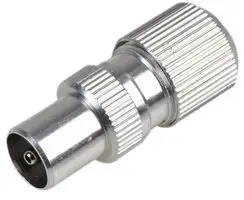 Blake IEC Male Alloy Coax Plug for RG6 (Box of 50)