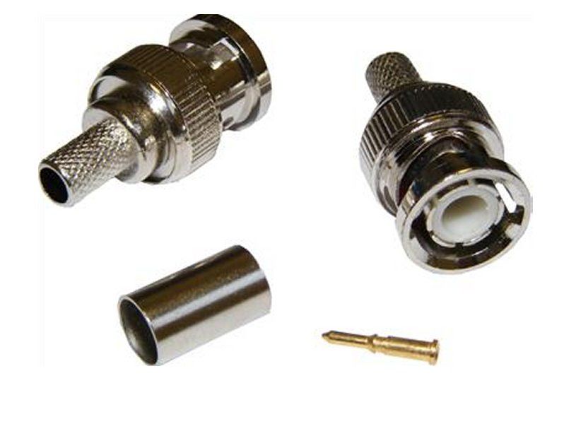 Blake BNC Male Crimp-On Connector (Bag of 50)