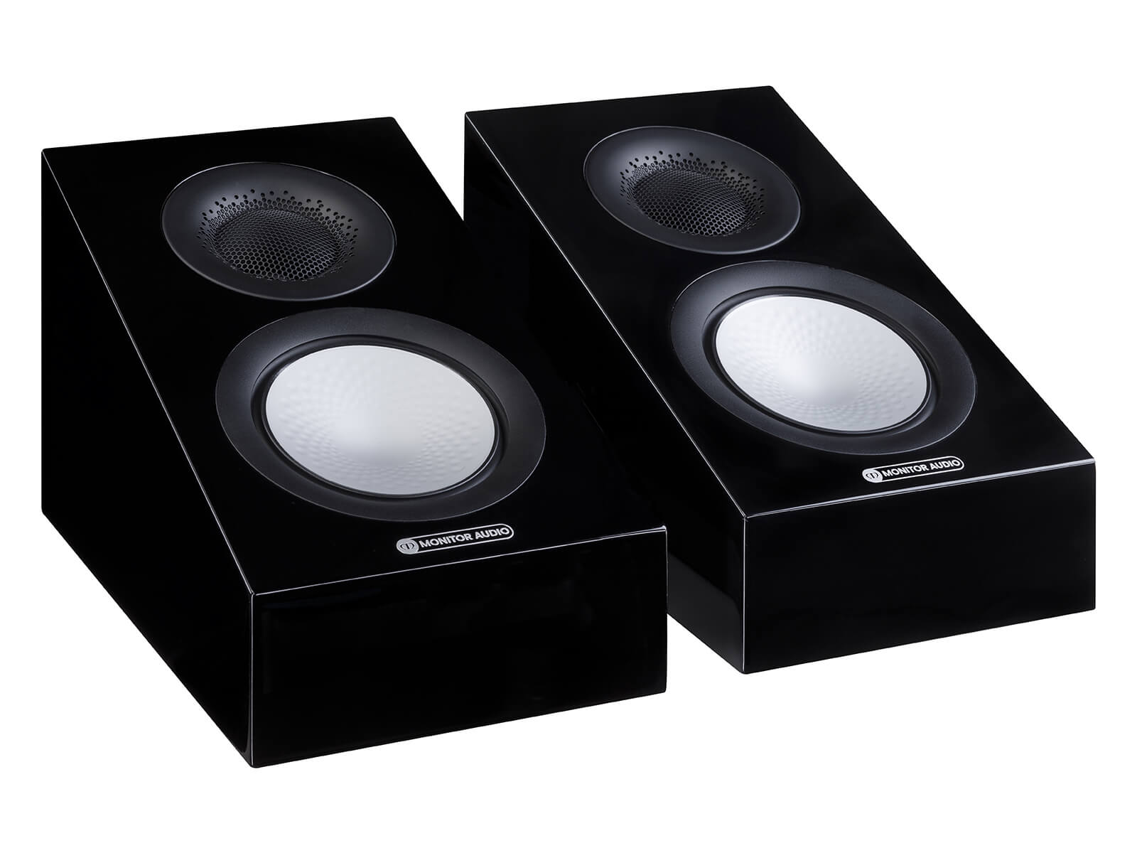 Silver AMS 7G Dolby Atmos Enabled Speaker High Gloss Black (Pair)