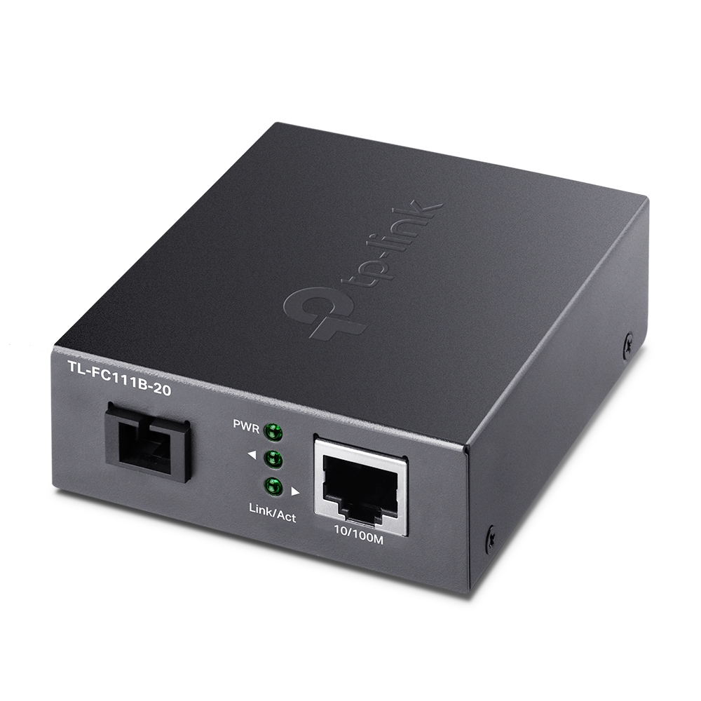 TP Link FC111B-20 Fibre Single-Mode Media Converter (SC UPC Connector)