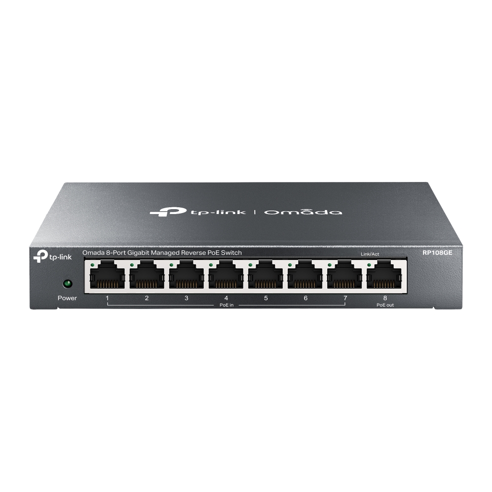 TP Link RP108GE Omada 8-Port Gigabit  Reverse PoE Switch