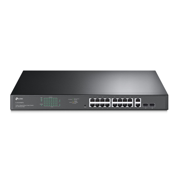 TP Link SG1218MPE 18-Port Gigabit Easy Smart Switch with 16-Port PoE+ 250W