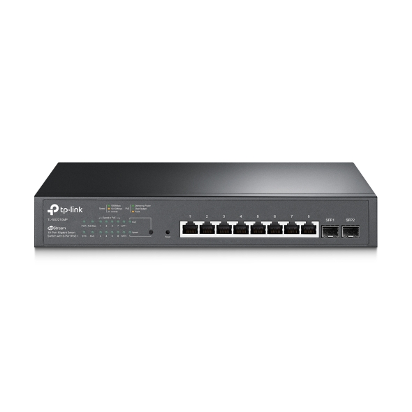 TP Link SG2210MP JetStream 10-Port Gigabit Smart PoE Switch with 8-Port PoE+ 150W