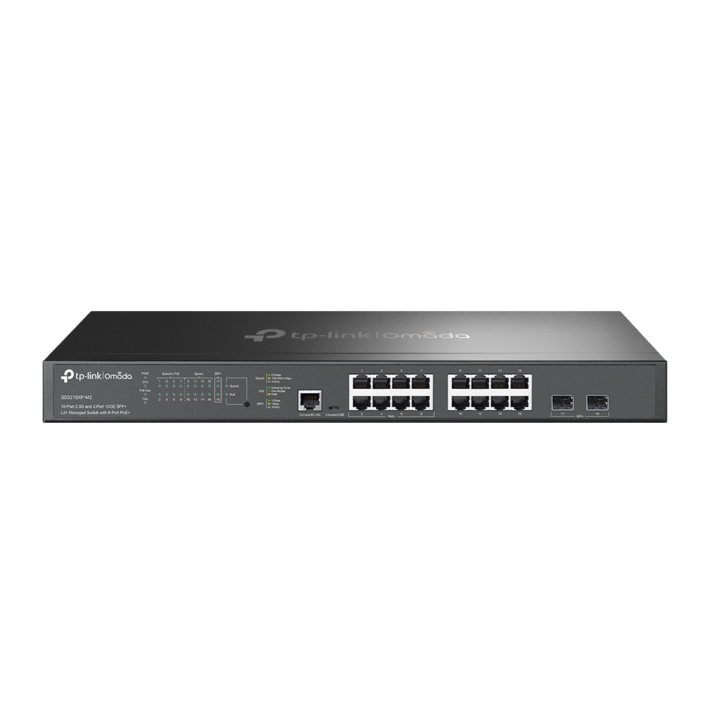 TP Link SG3218XP-M2 Omada 16-Port 2.5G & 2-Port SFP+ L2+ Managed Switch with 8-Port