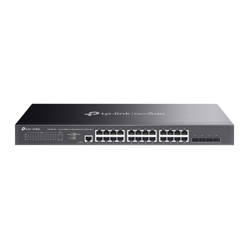 TP Link SG3428X-M2 Omada 24-Port 2.5G L2+ Managed Switch with 4-Port SFP+